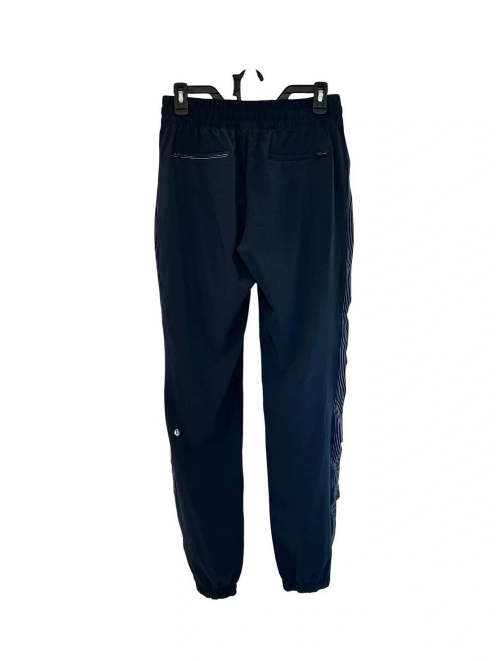 Lululemon Navy Blue Joggers With Striped Side Panels Size 6